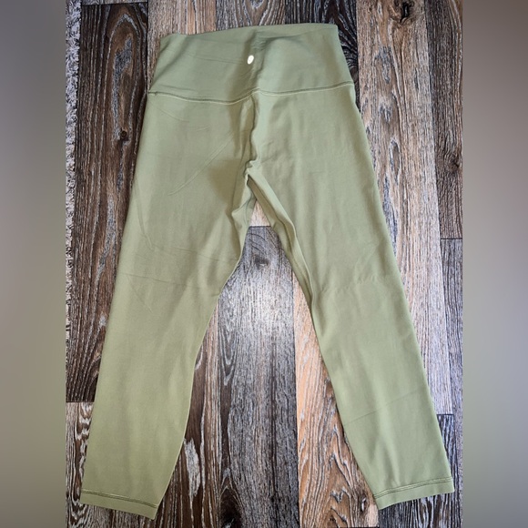 Lululemon Align High Rise Crop 23” Bronze Green - Picture 2 of 4